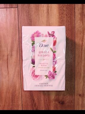 Dove Limited Edition Garden Tea Party Velvet Fig Bloom Beauty Bars